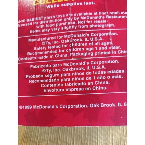 NIB vintage McDonald's beanie babies - Picture 3 of 8